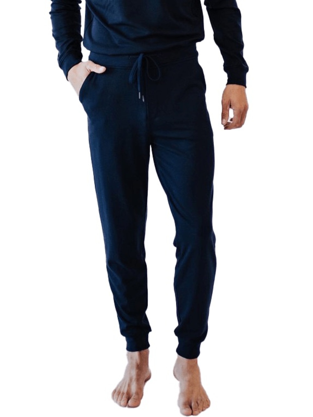 Cozy Earth Men’s Bamboo Joggers Navy Small NWT